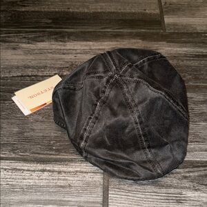 Stetson Black Newsboy Cap